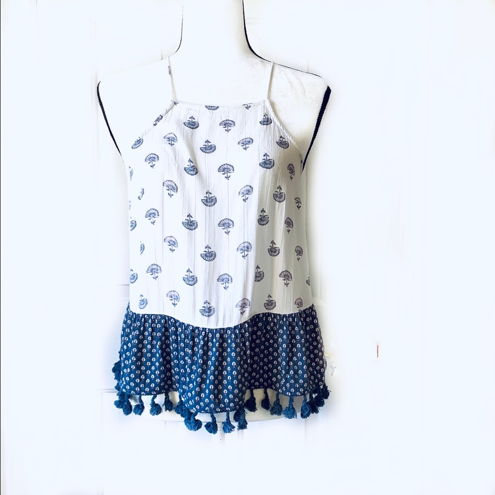 Abercrombie & Fitch Boho Spaghetti Strap Summer Top